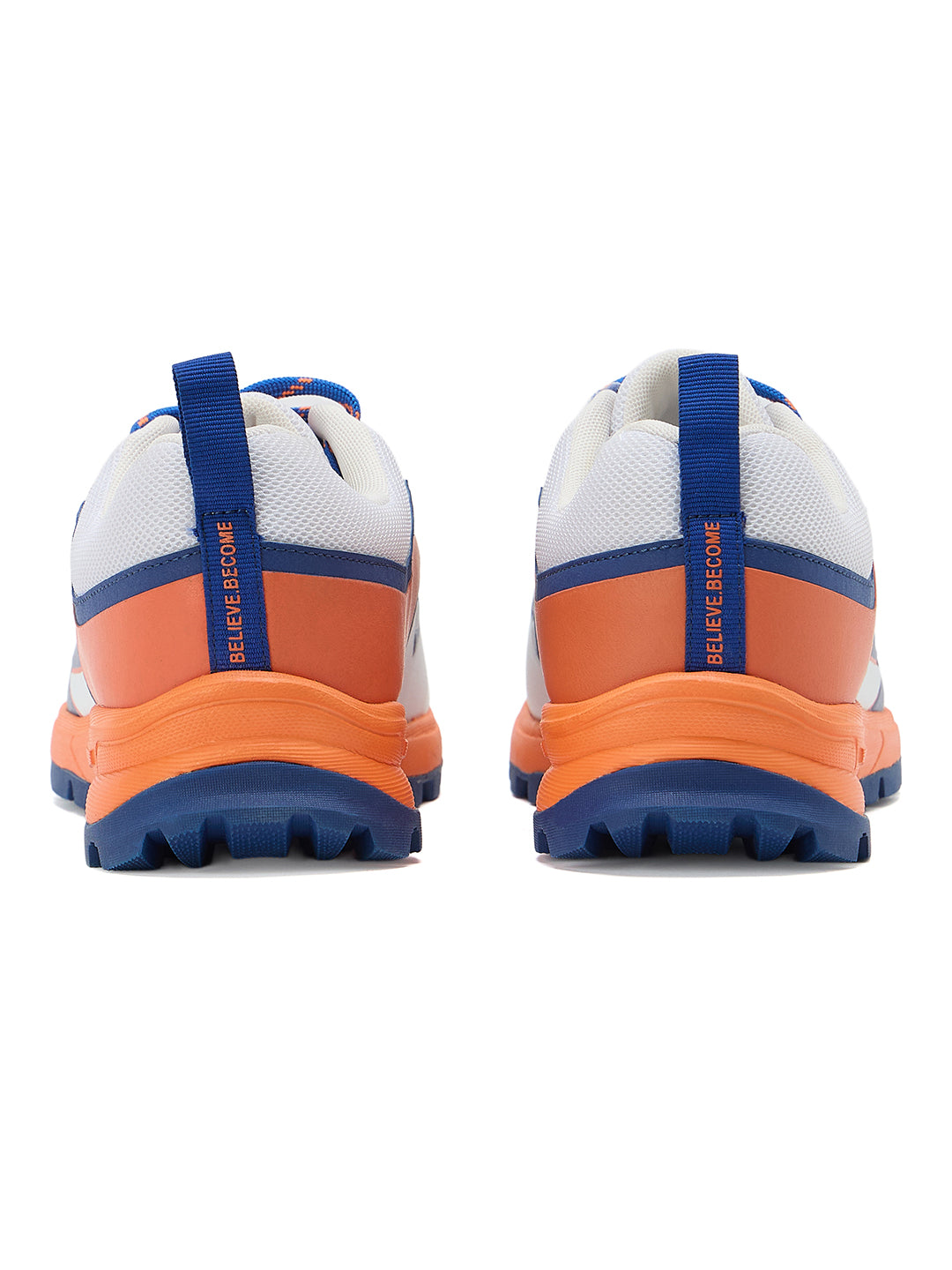SG - Impact White/Orange Cricket Shoes