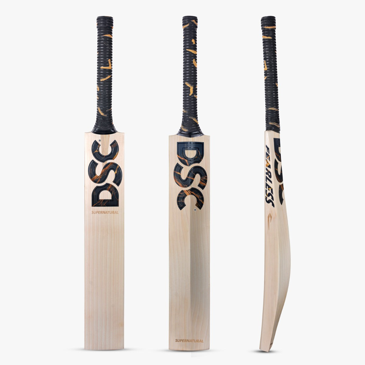 DSC Supernatural English Willow Cricket Bat Black Marble