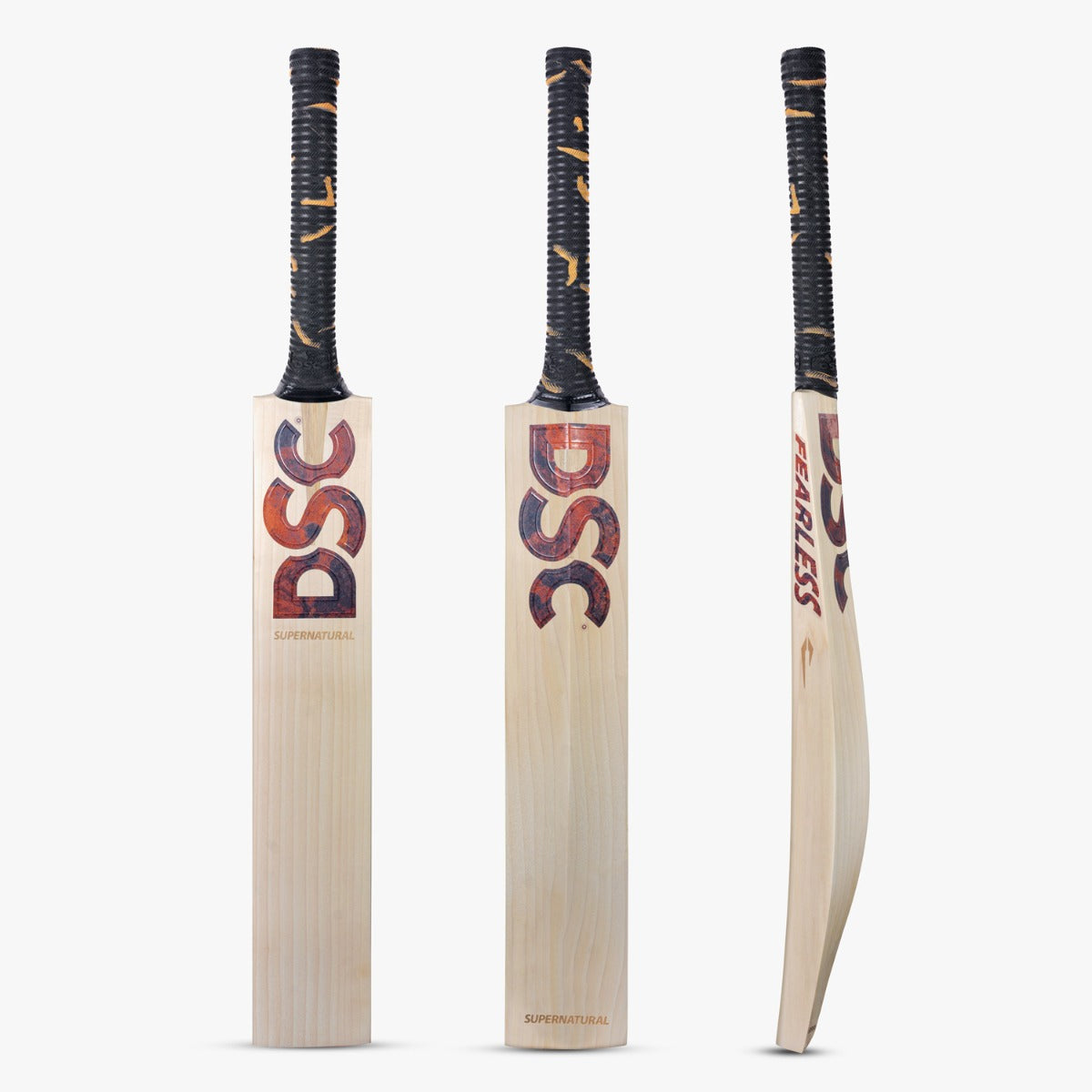 DSC Supernatural English Willow Cricket Bat Rust Brown