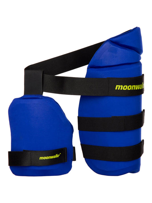 Moonwalkr - Endos Blue Dual/Combo Cricket Thigh Guard Small Size