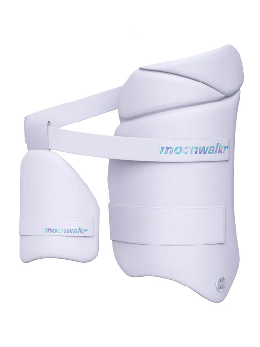 Moonwalkr - Thigh Guard 2.0 White Dual/Combo Cricket Thigh Guard