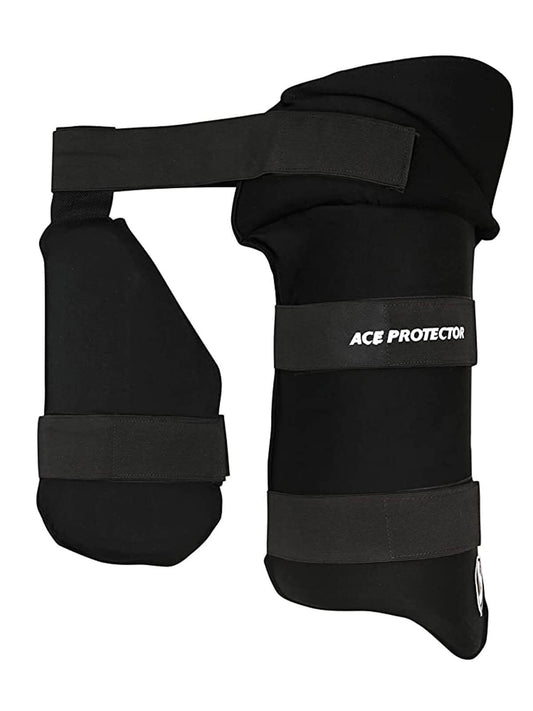 SG - Ace Protector Black Combo Cricket Thigh Guard Men Size