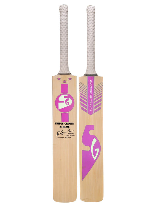 SG - Pink Triple Crown Xtreme English Willow Cricket Bat Size SH