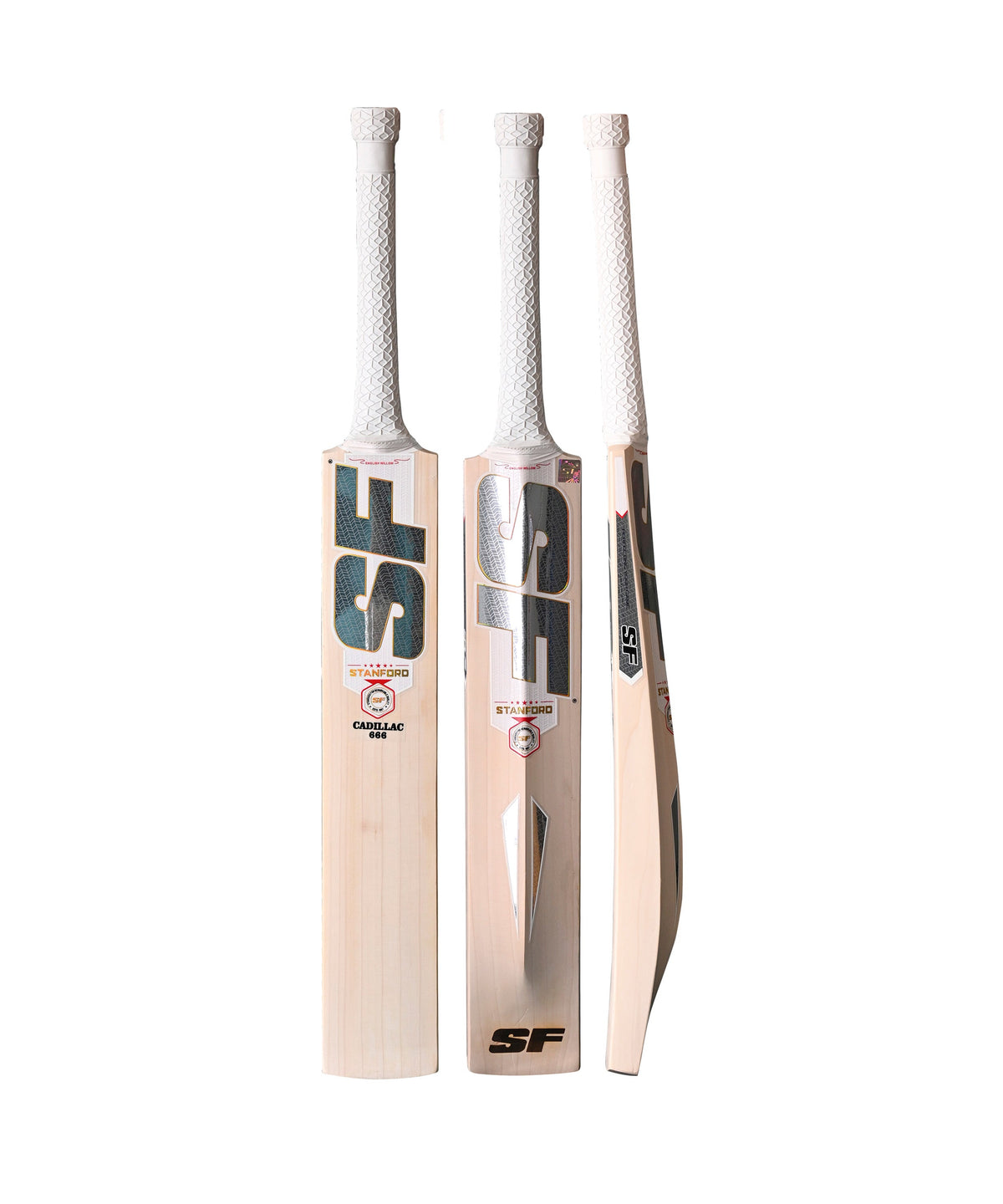 SF Cadillac 666 English Willow Cricket Bat Size SH, image 4